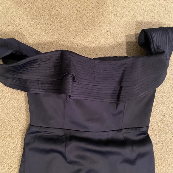Bardot Athena Navy Blue Cocktail Dress Small - Picture 4 of 5